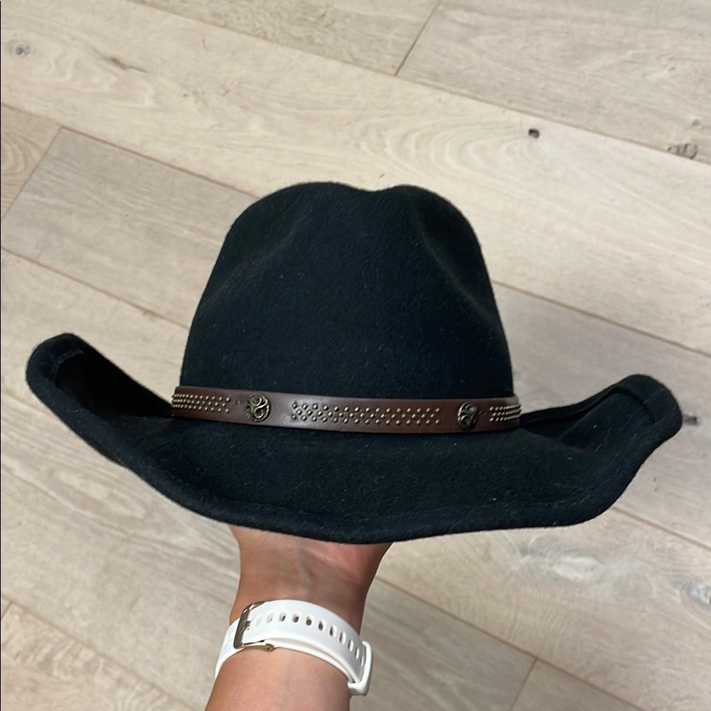 San Diego Hat Company Black Cowboy Hat with Brown Band